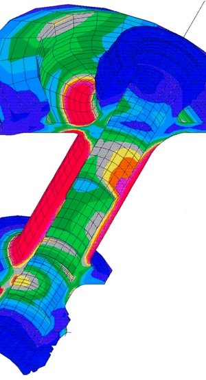 aéronautique - pignon spyro-conique - analyse modale et statique