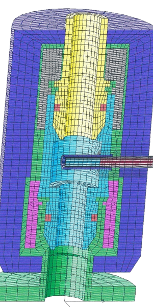 échange thermique transitoire - simulation - maillage