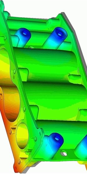 automobile - pièce plastique - analyse statique